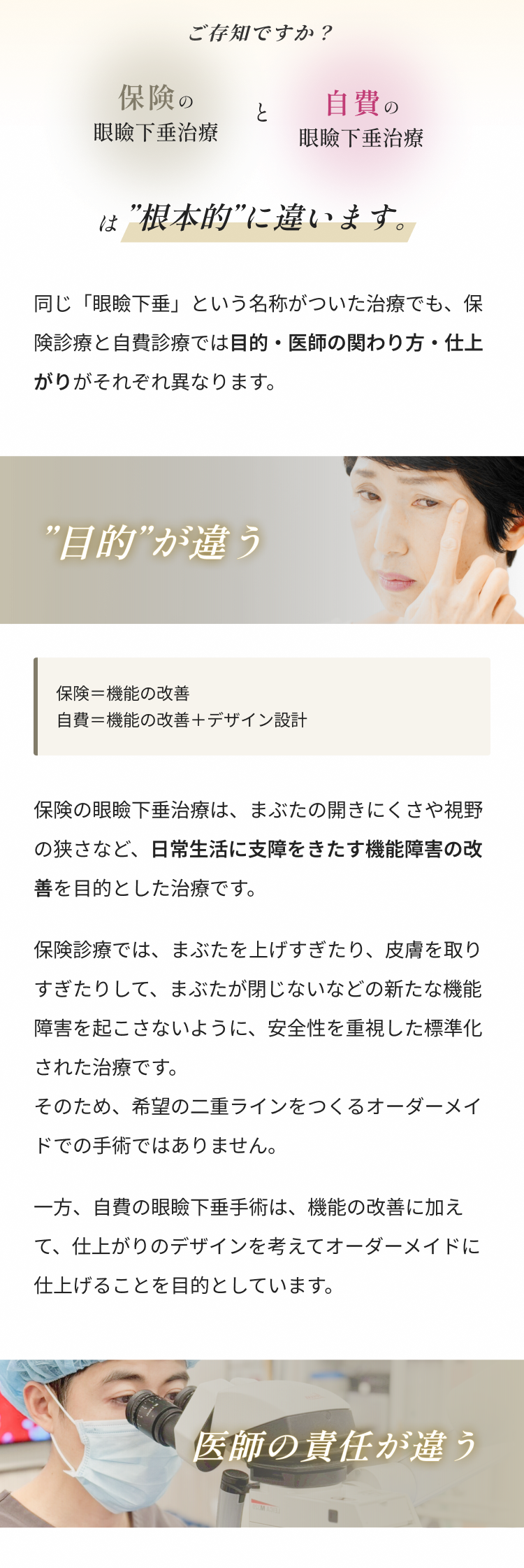 保険診療と自費診療の違い